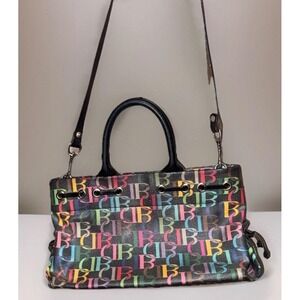 Dooney Bourke Signature Logo Monogram Multi Color Satchel Crossbody Bag